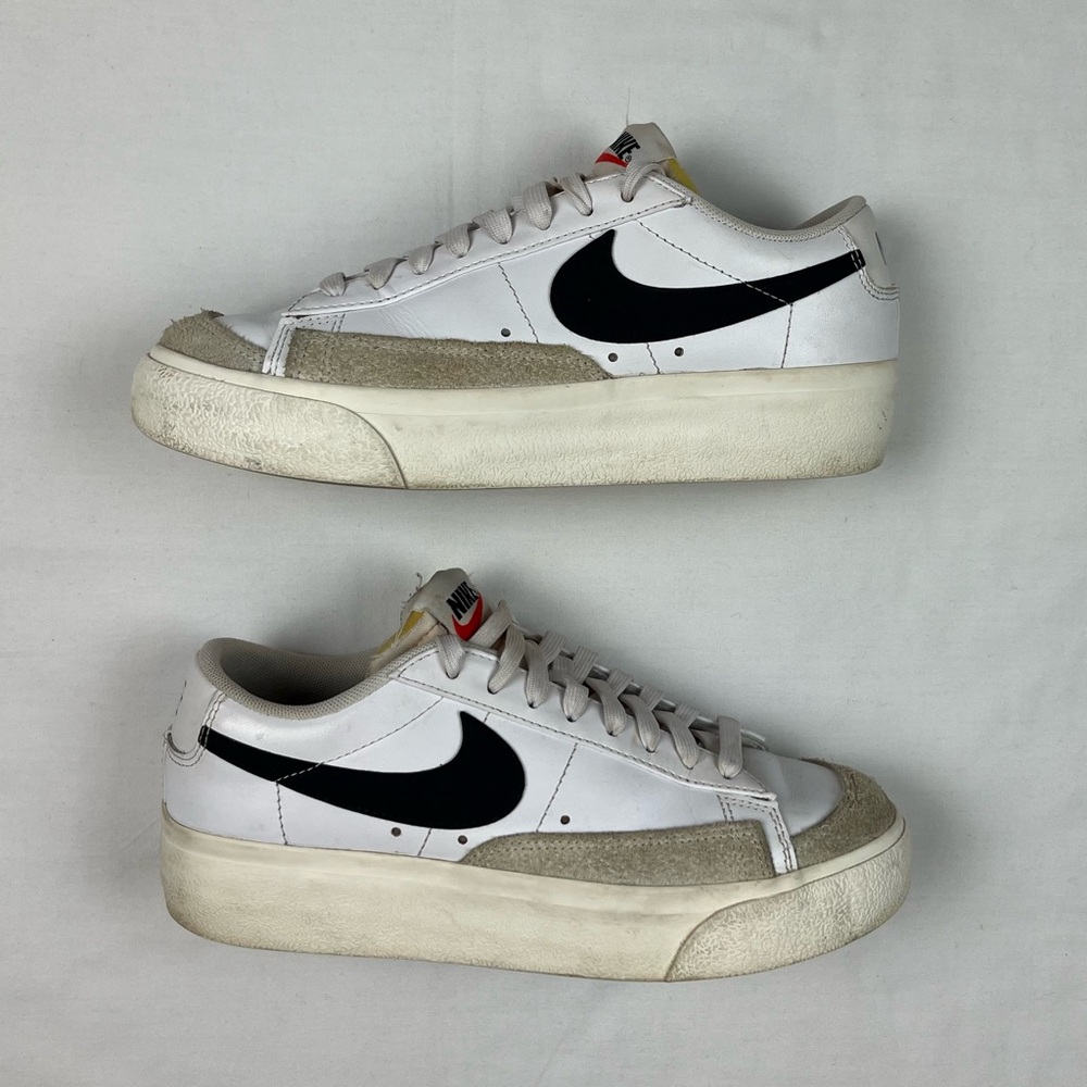 Nike Blazer Low Platform Womens Shoes US 7.5 White/Sail Sneakers